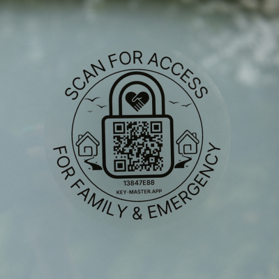 Black text on Clear background